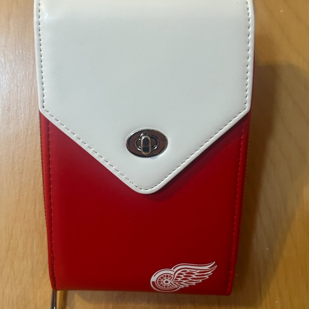 Detroit Red Wings, Crossbody purse, Red & White
